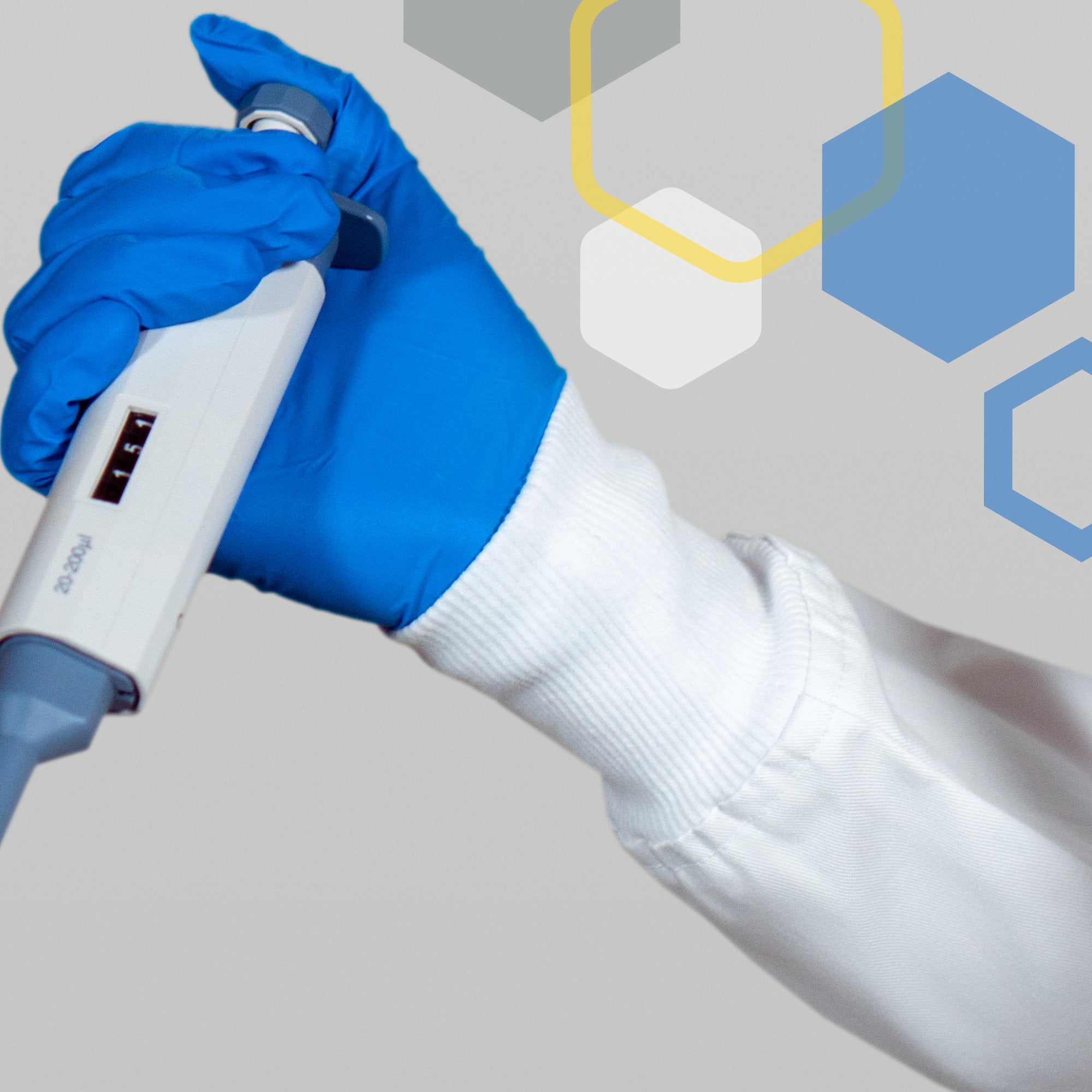 chemistry lab coat with long knit cuffs